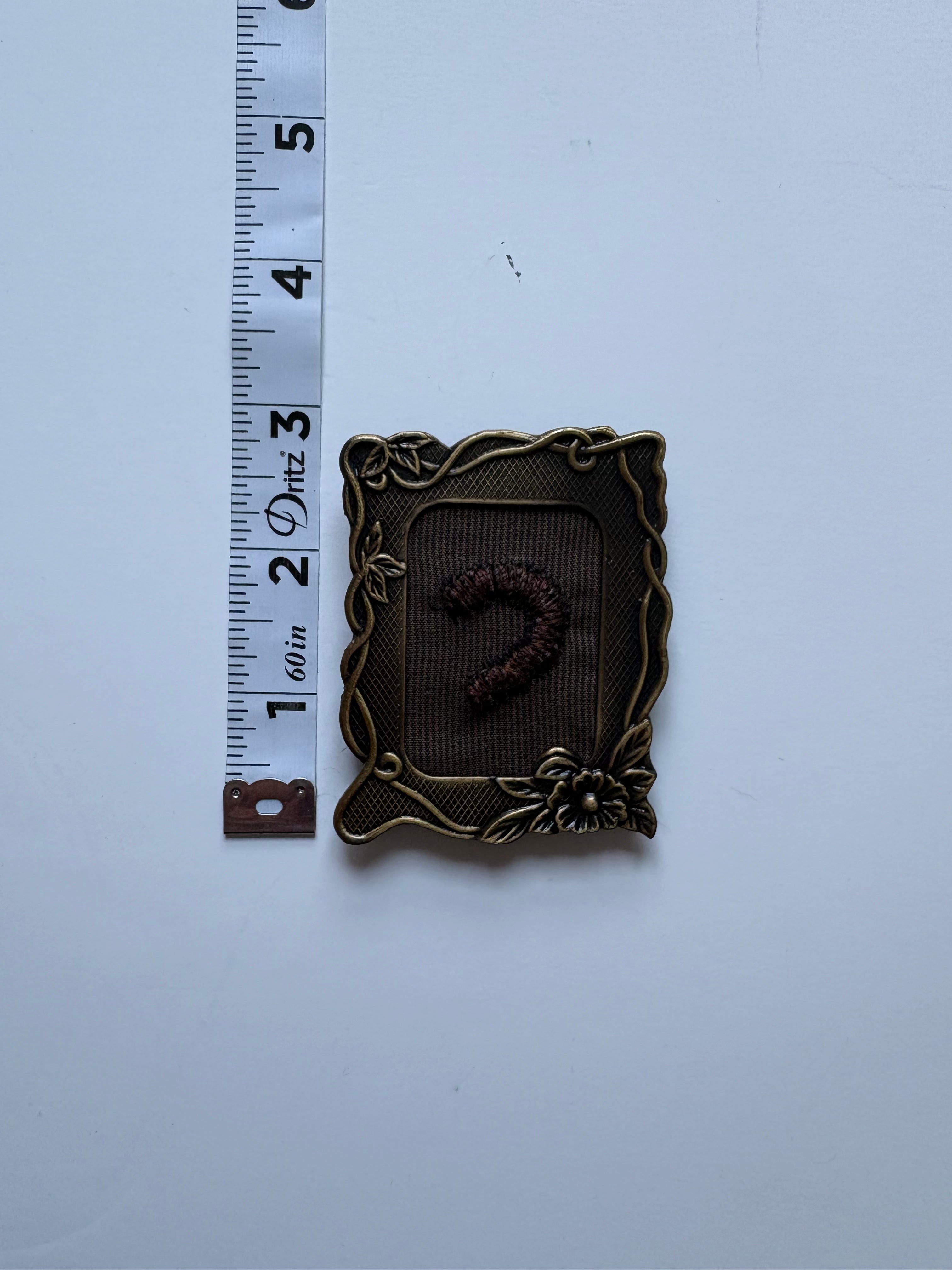 Upcycled Framed Embroidery: Millipede!