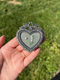 Upcycled Framed Embroidery: mini lily of the valley