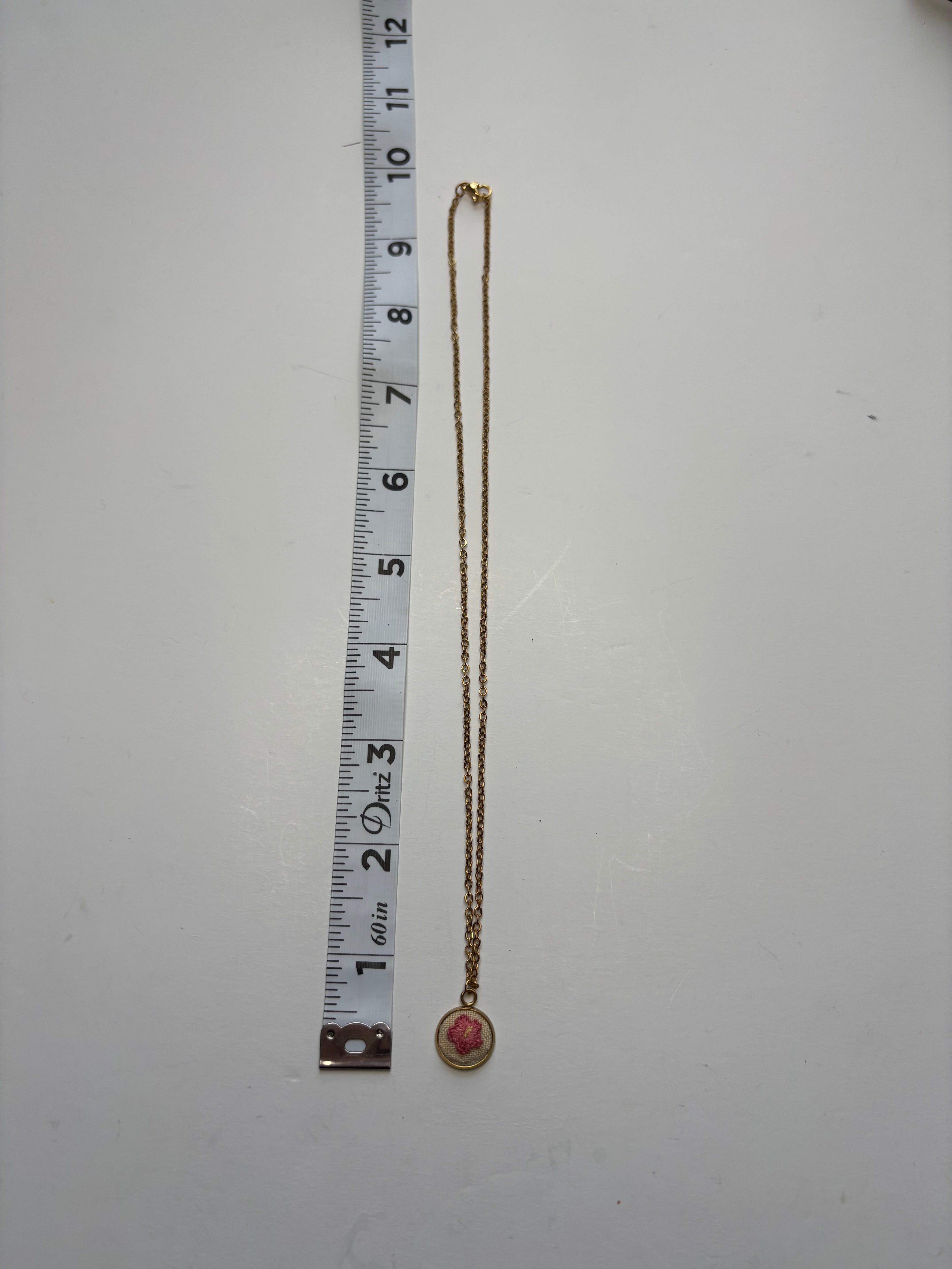 Hibiscus Flower Pendant Necklace