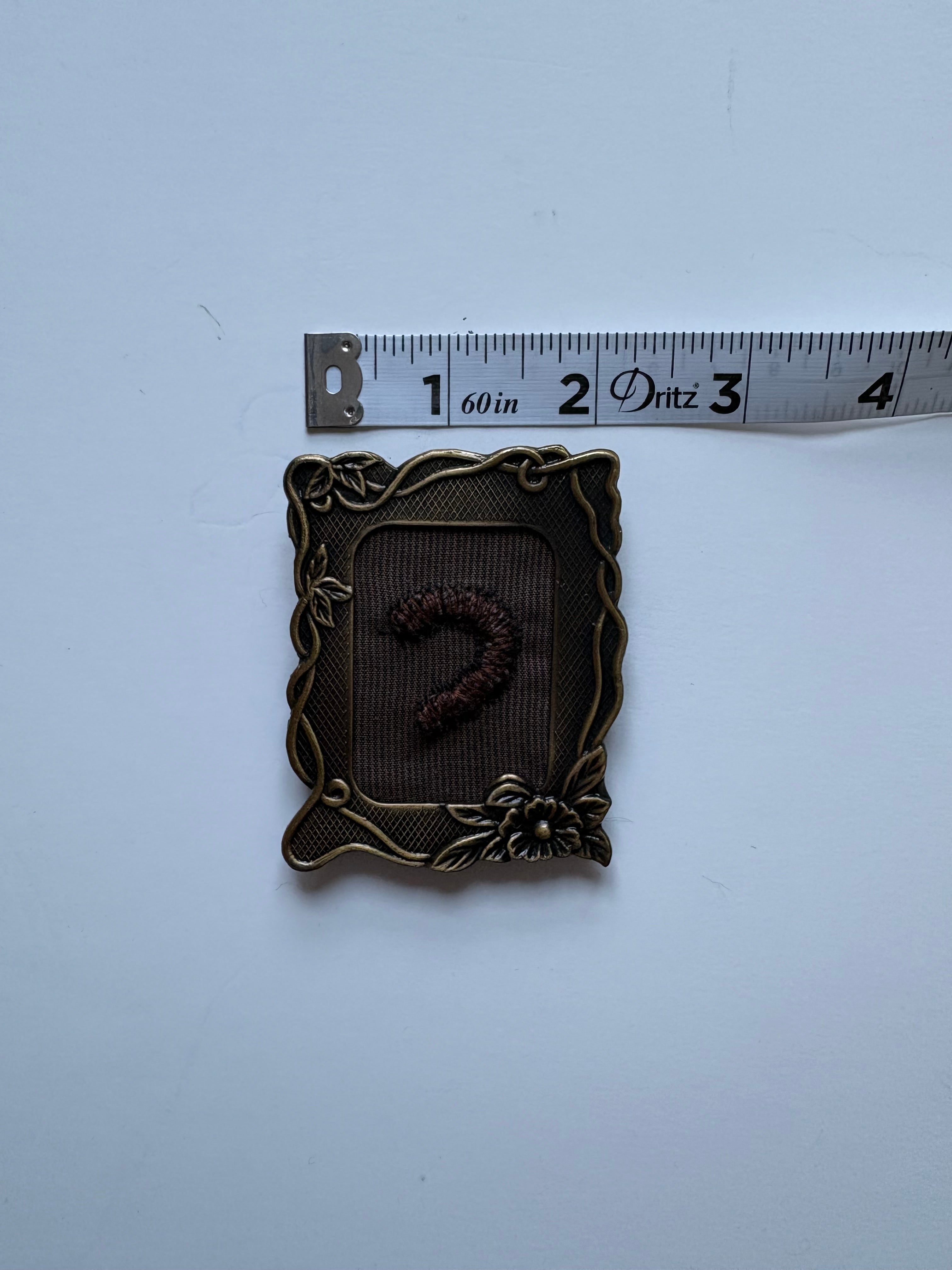 Upcycled Framed Embroidery: Millipede!