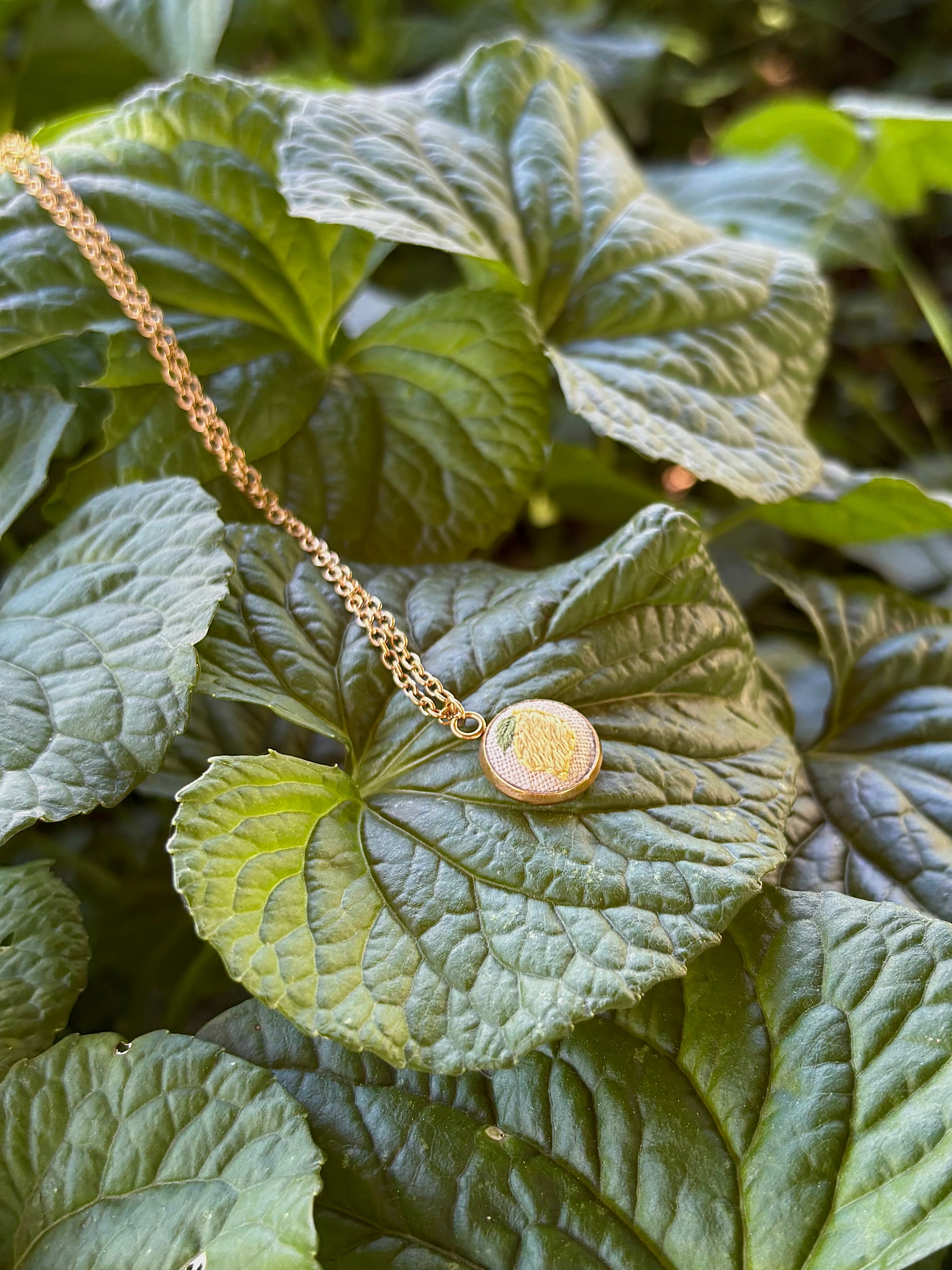Lemon Pendant Necklace