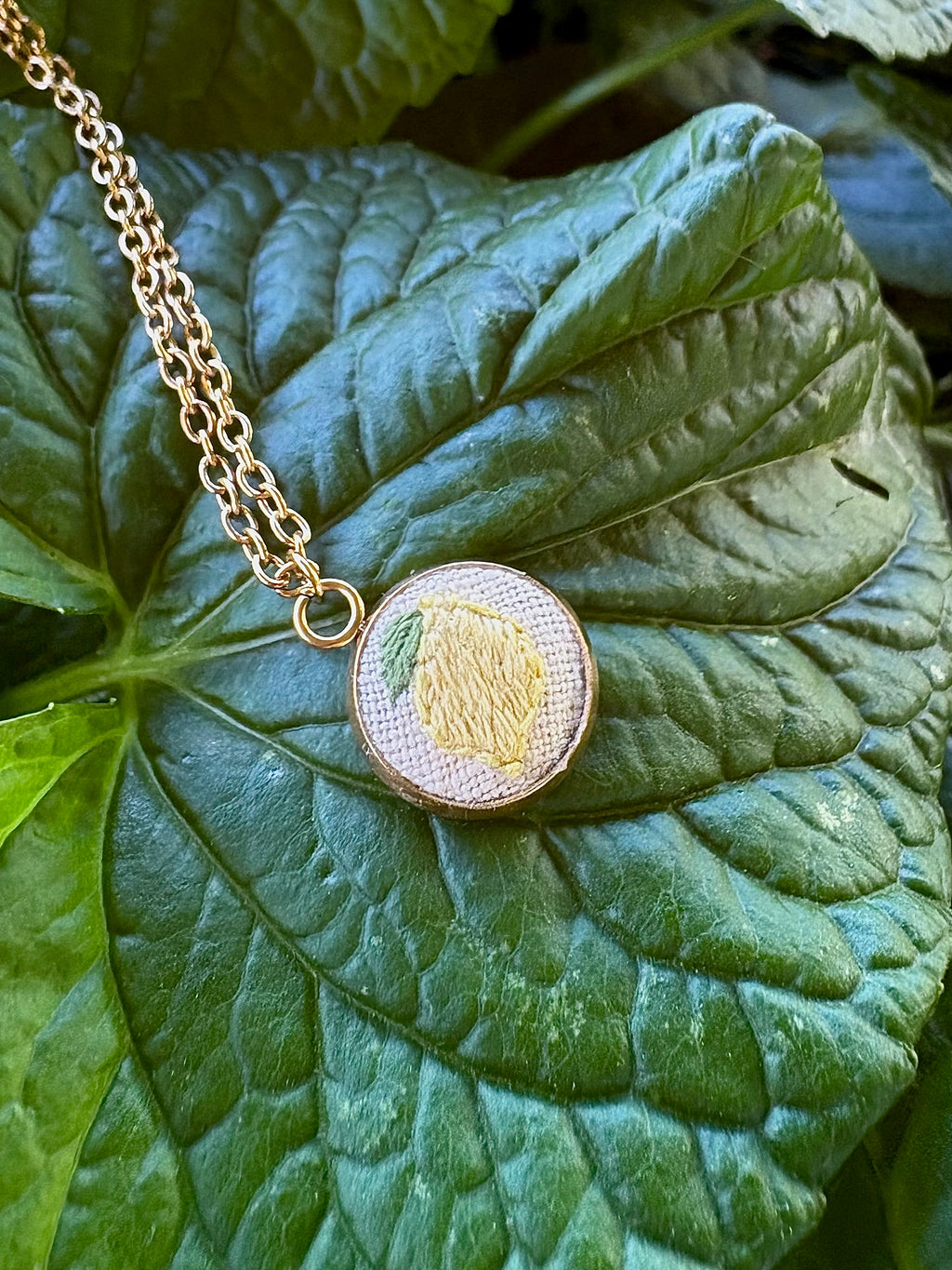 Lemon Pendant Necklace