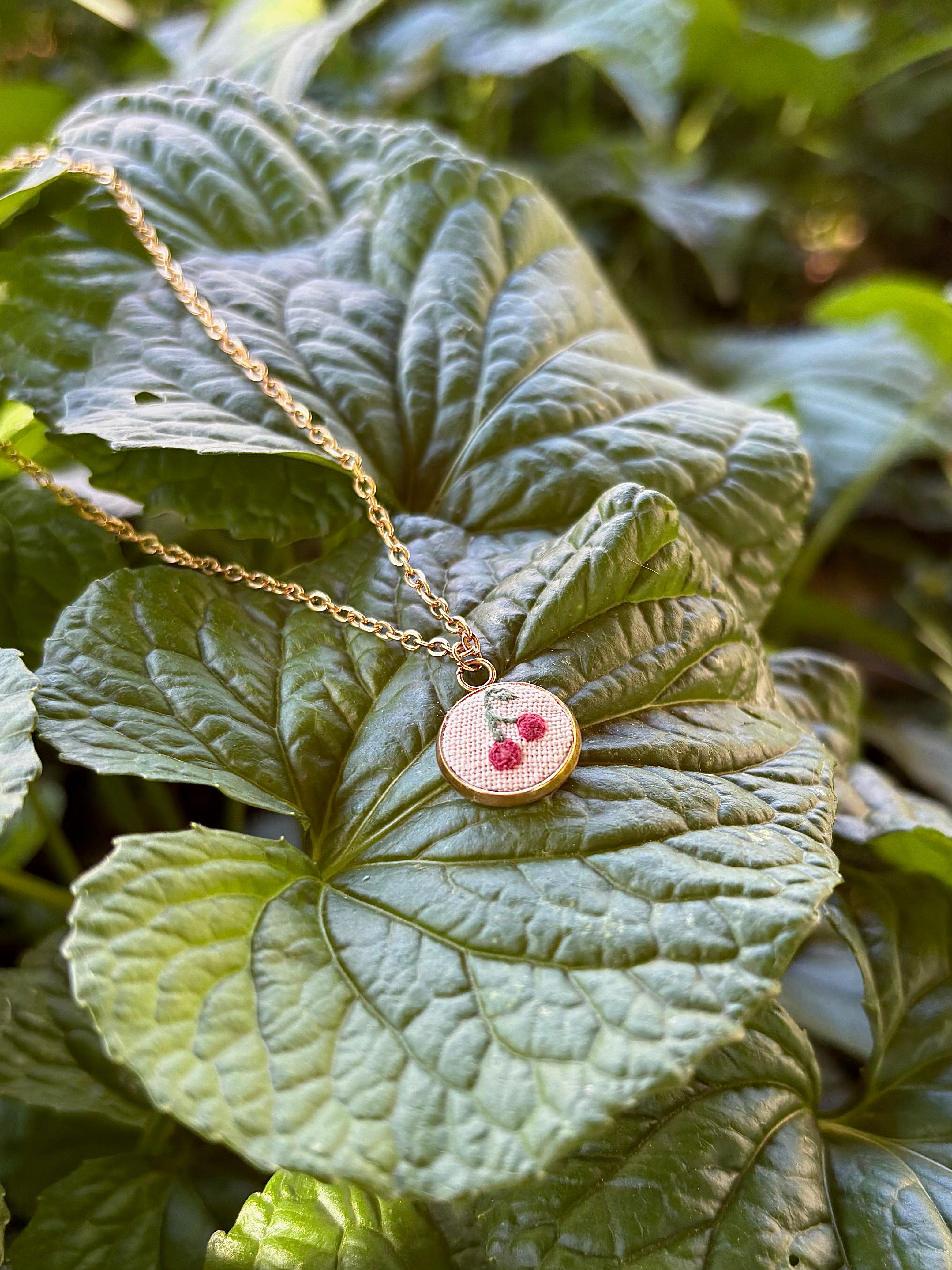 Cherry Pendant Necklace