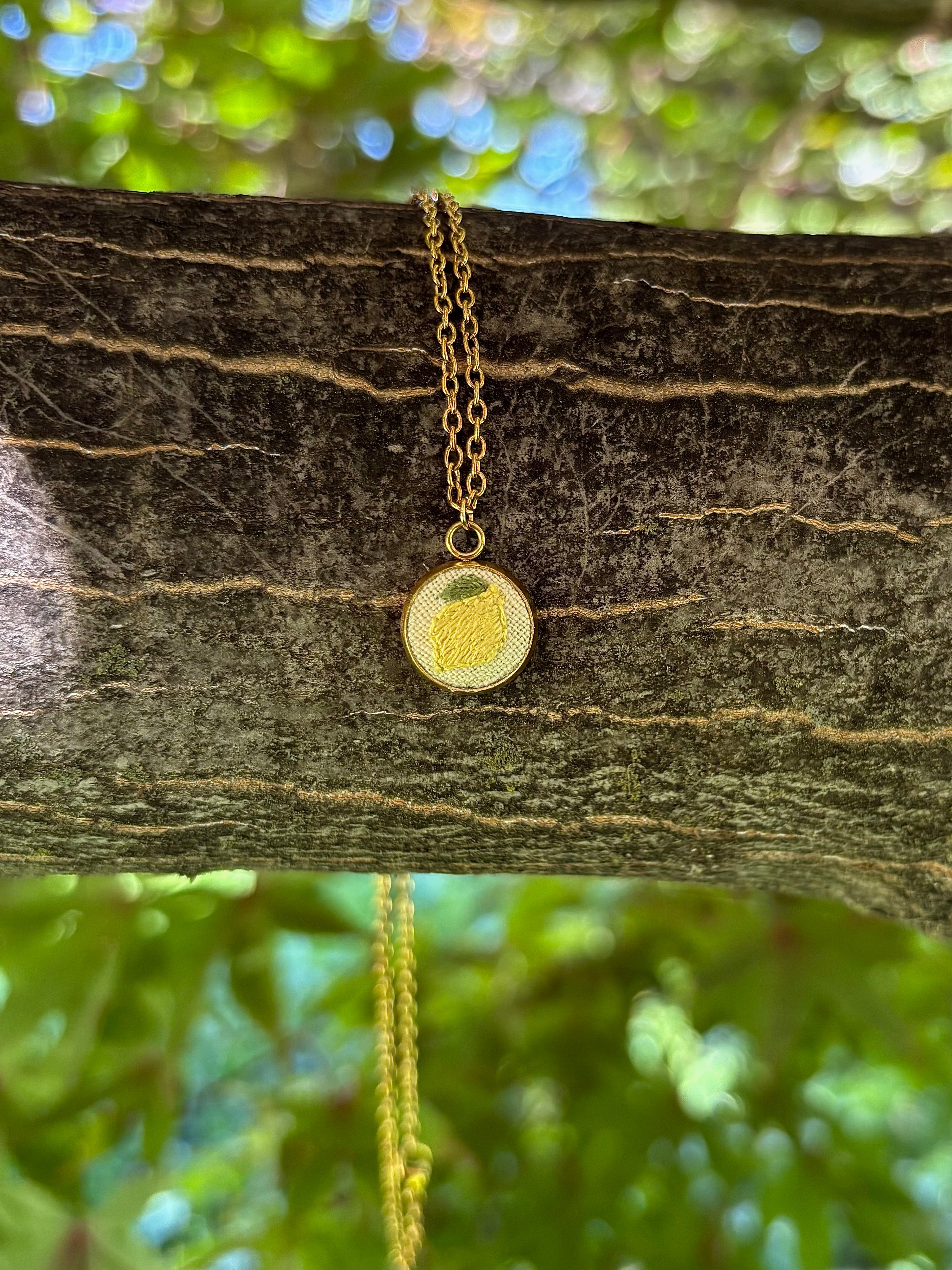 Lemon Pendant Necklace